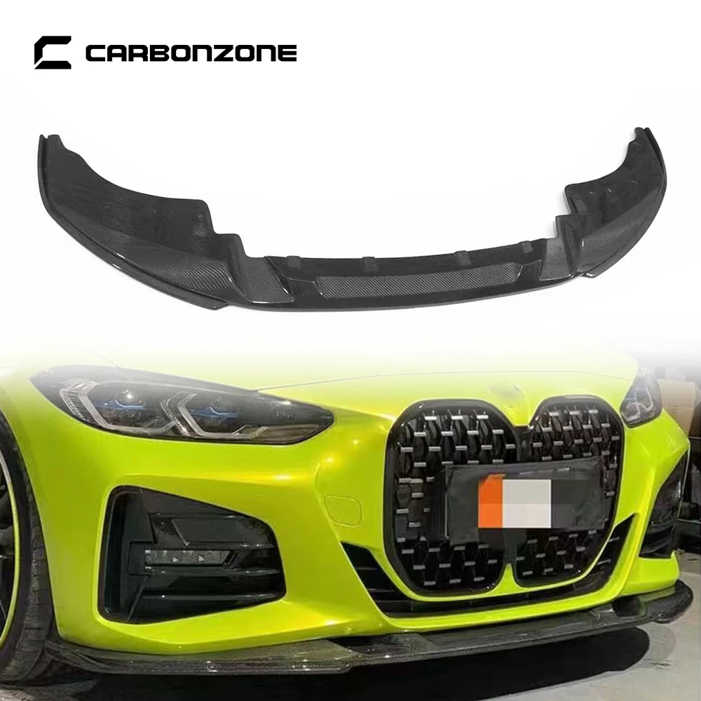 

For BMW 4 Series I4 Carbon Fiber Front Bumper Lip 3d Style 3 PCS/Set Front Diffuser Splitter Shovel Protective Chin Body Kits