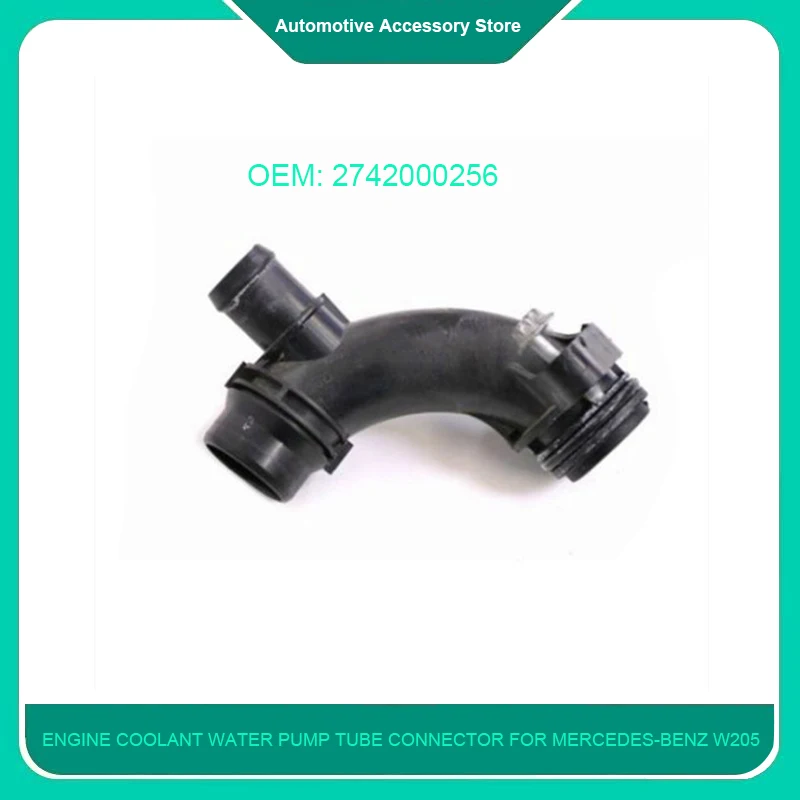 

A2742000256 2742000256 2.0L 1Piece Petrol Engine Coolant Water Pump Tube Connector for Mercedes-Benz W205 C350E 2017