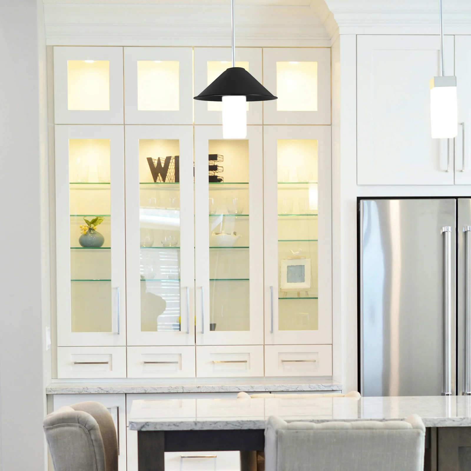 

Metal Lamp Shade Industrial Vintage Iron Cone Replaceable Bulb Guard For Pendant Table Wall Light Fixture Decor Lighting