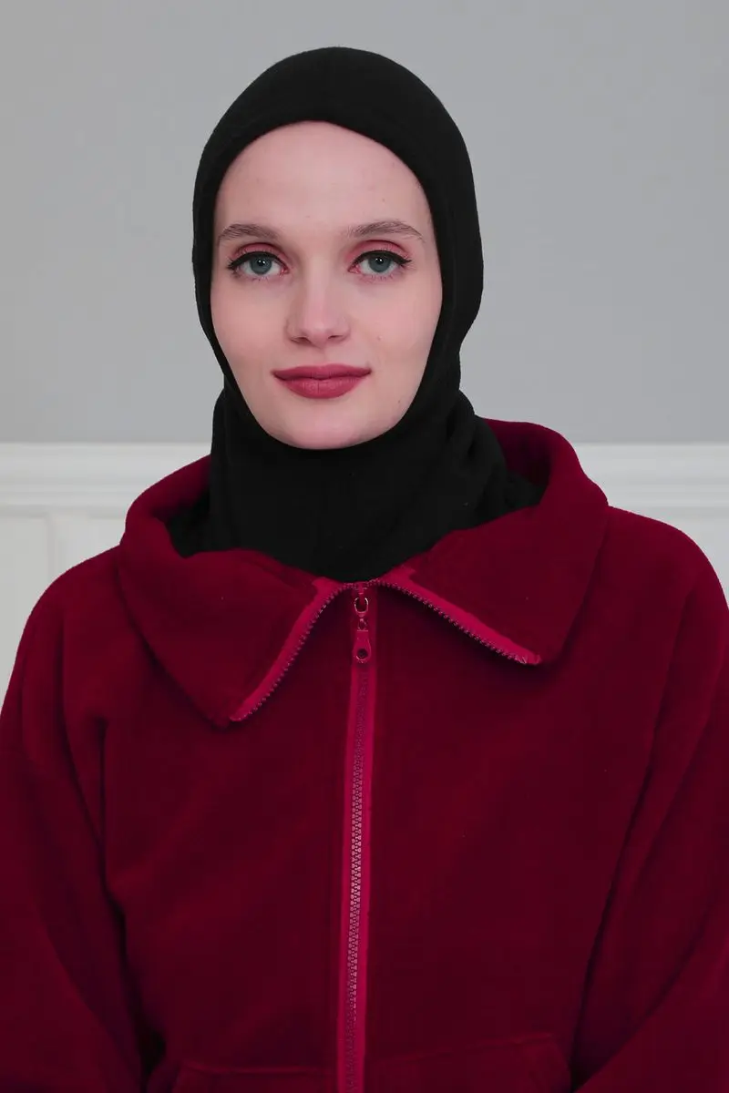 Hijab polar interior negro