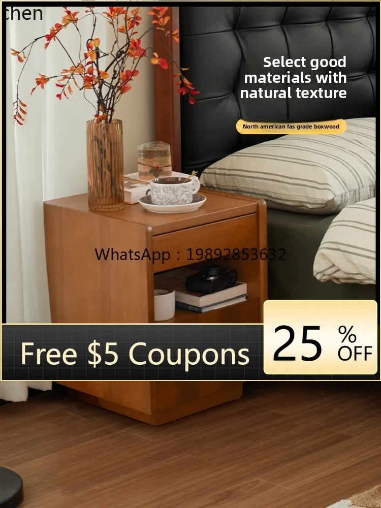 

bedside table Bedroom storage Bedside table Extremely narrow locker Storage solid wood