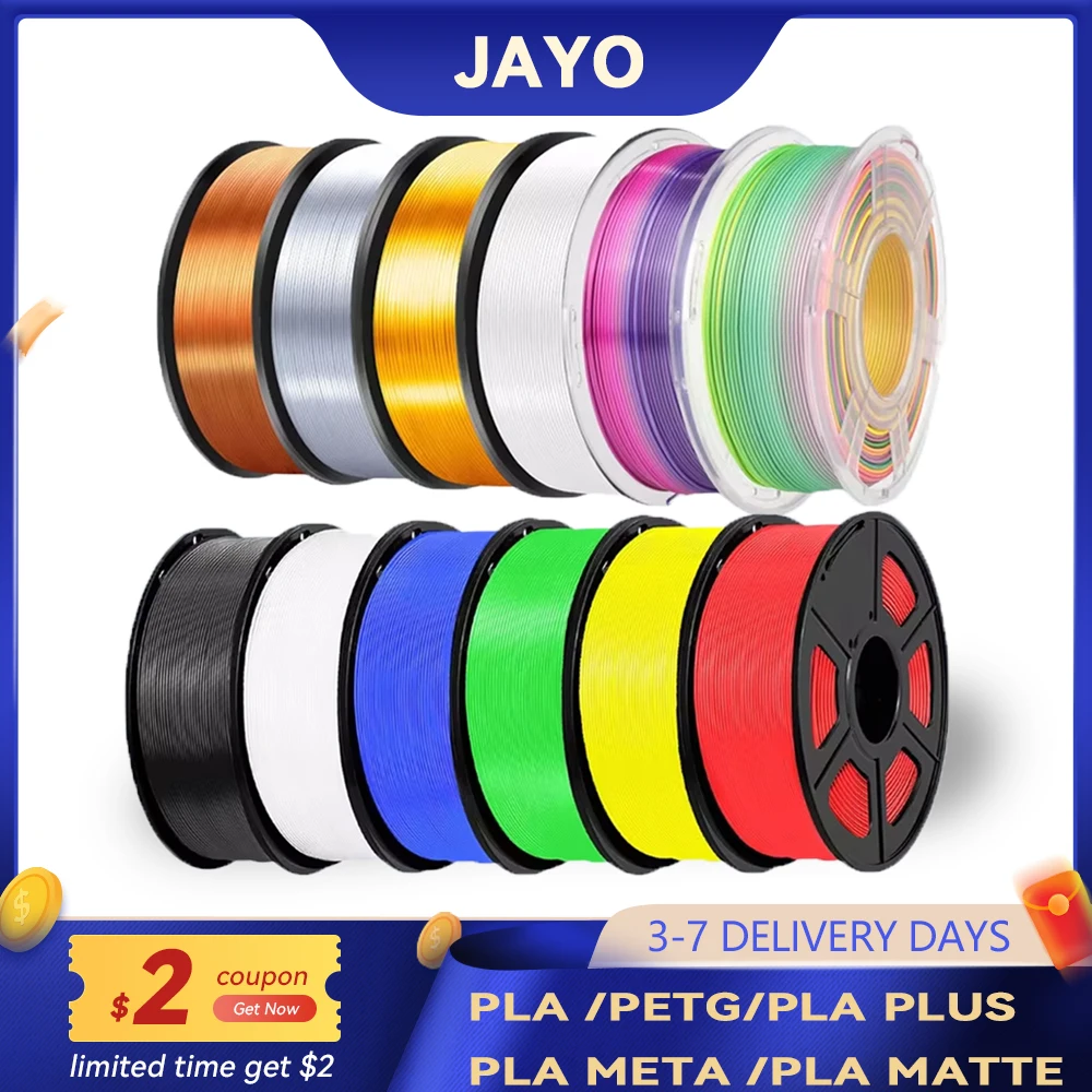 JAYO 3d PLA PLUS/PETG/SILK/PLA META/PLA/TPU/PLA Matte 1.75mm 3D Printer Filament 3D Printing Materials for 3D Printer& Pen