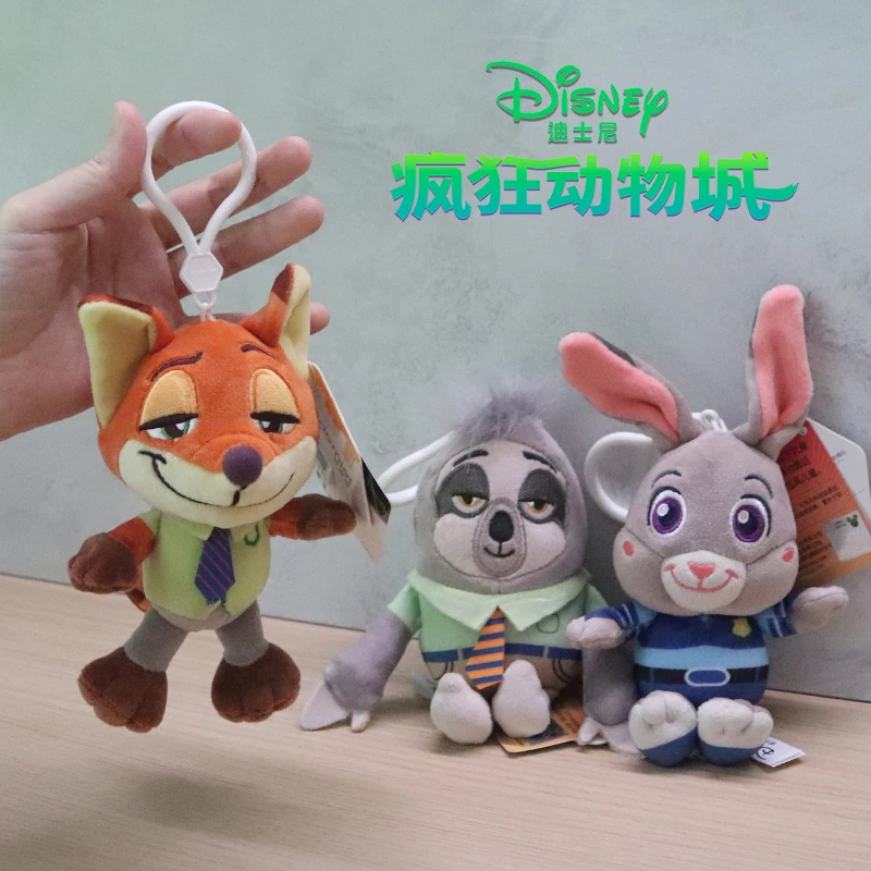 

Популярная новая оригинальная кукла Disney Zootopia Q Edition Fox Nick, плюшевая кукла, оригинальная подвеска в виде кролика Джуди