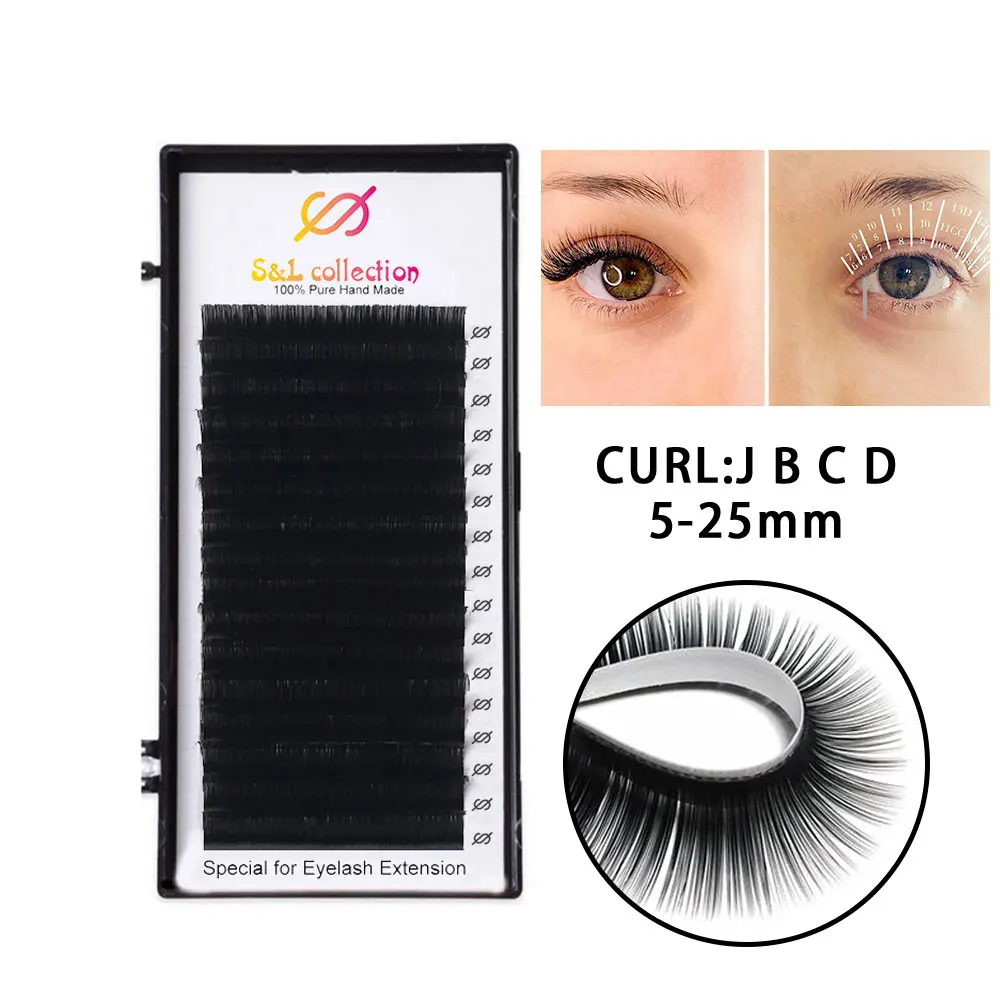 16 lijnen Super Zachte Blomming Wimpers Gemakkelijk Fan Wimper Extensions Mega Volume Fans 8-20 m Alle Grootte Wimpers Benodigdheden voor Oogschoonheid