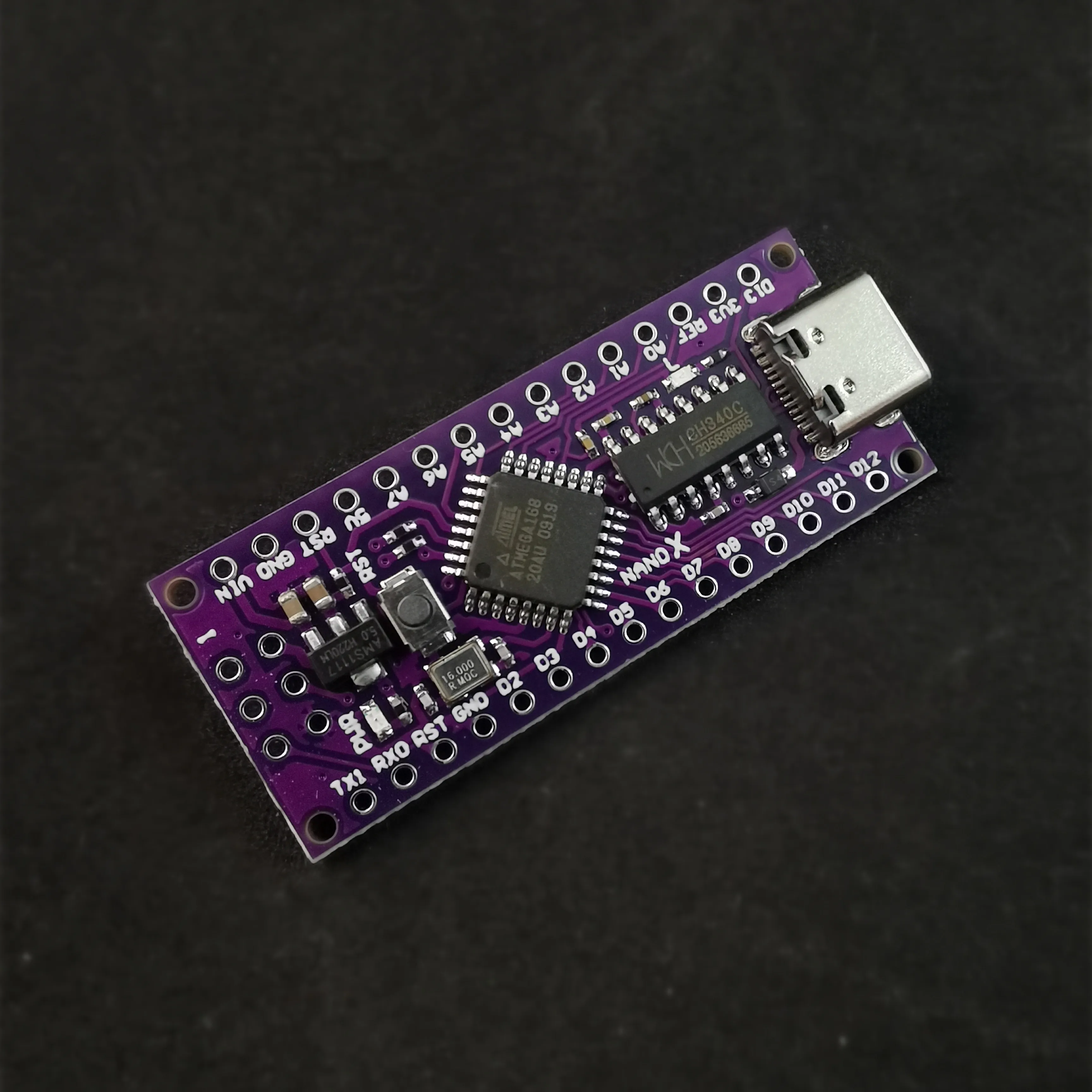 Controlador Nano 3.0 com o novo carregador de inicialização, USB tipo C, compatível com arduino, driver Nano CH340, 16MHz, ATMEGA328, 168