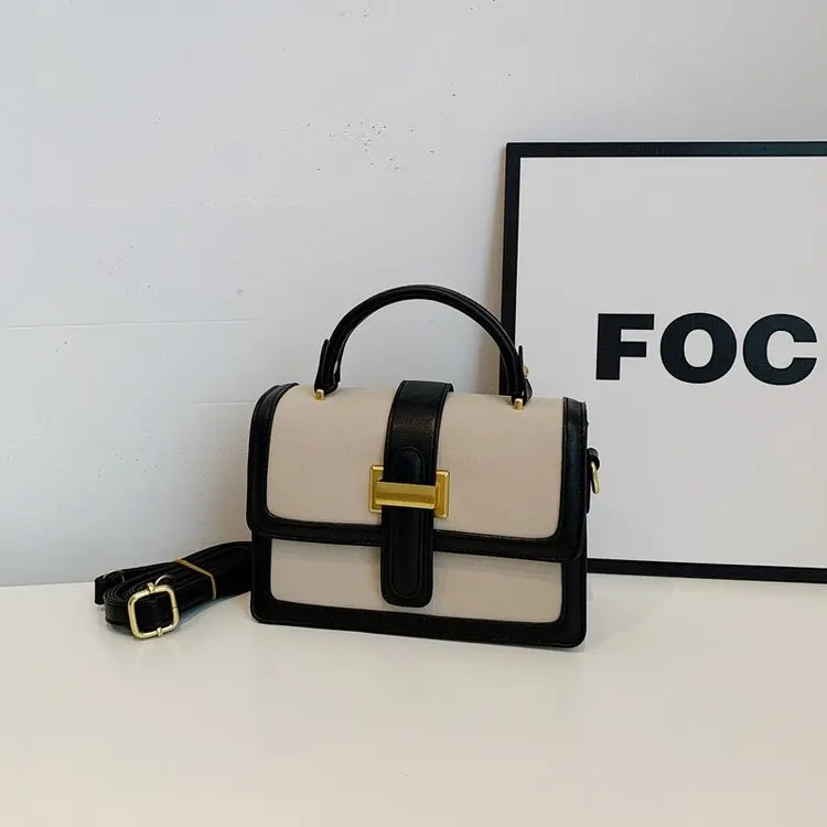 

Женская повседневная маленькая квадратная сумка через плечо, корейская модная минималистичная сумка через плечо с верхней ручкой для ежедневного использования