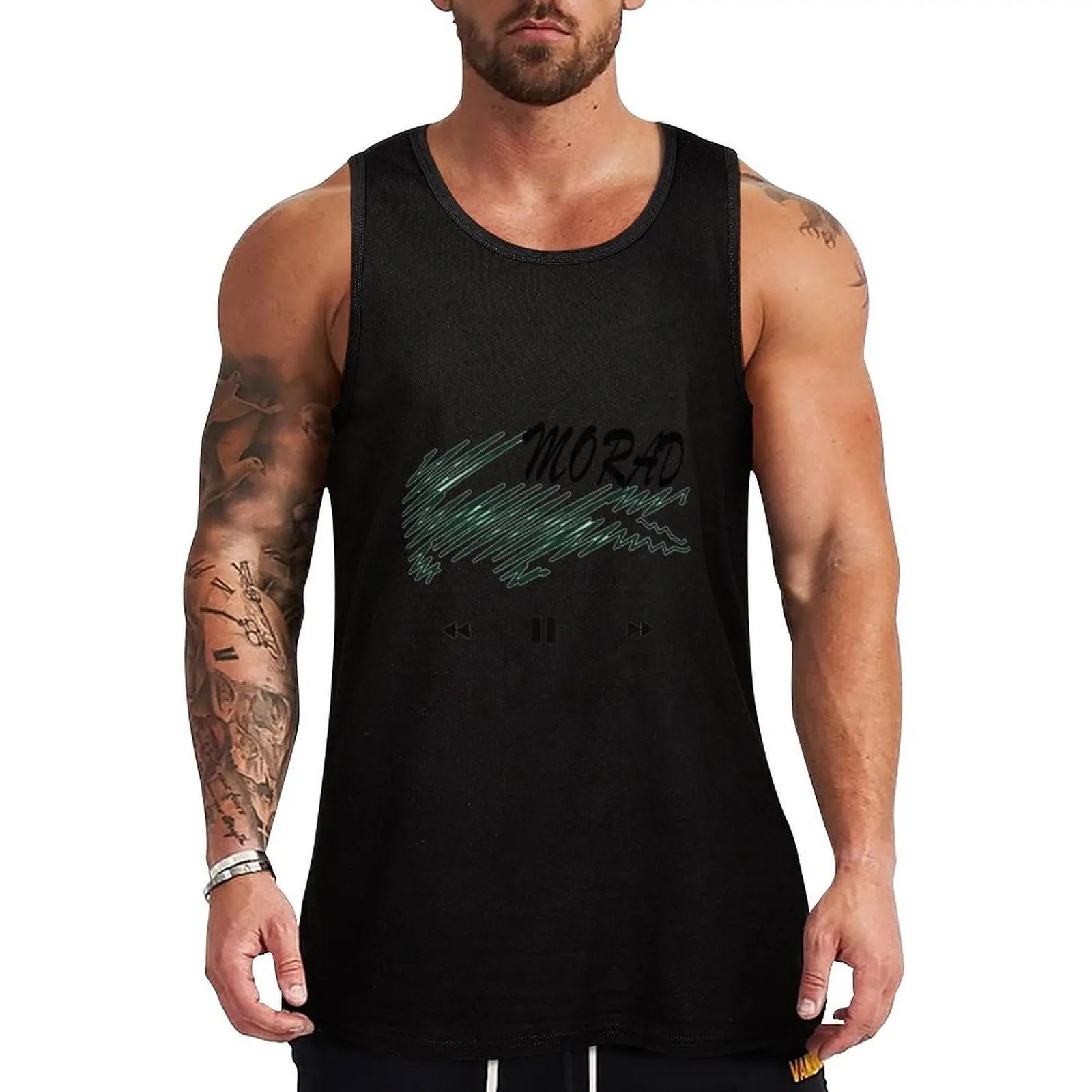 

MORAD RAPPER PRODUCTS AND ESSENTIAL Tank Top gym shirt men Men's gym t-shirt sports suits
