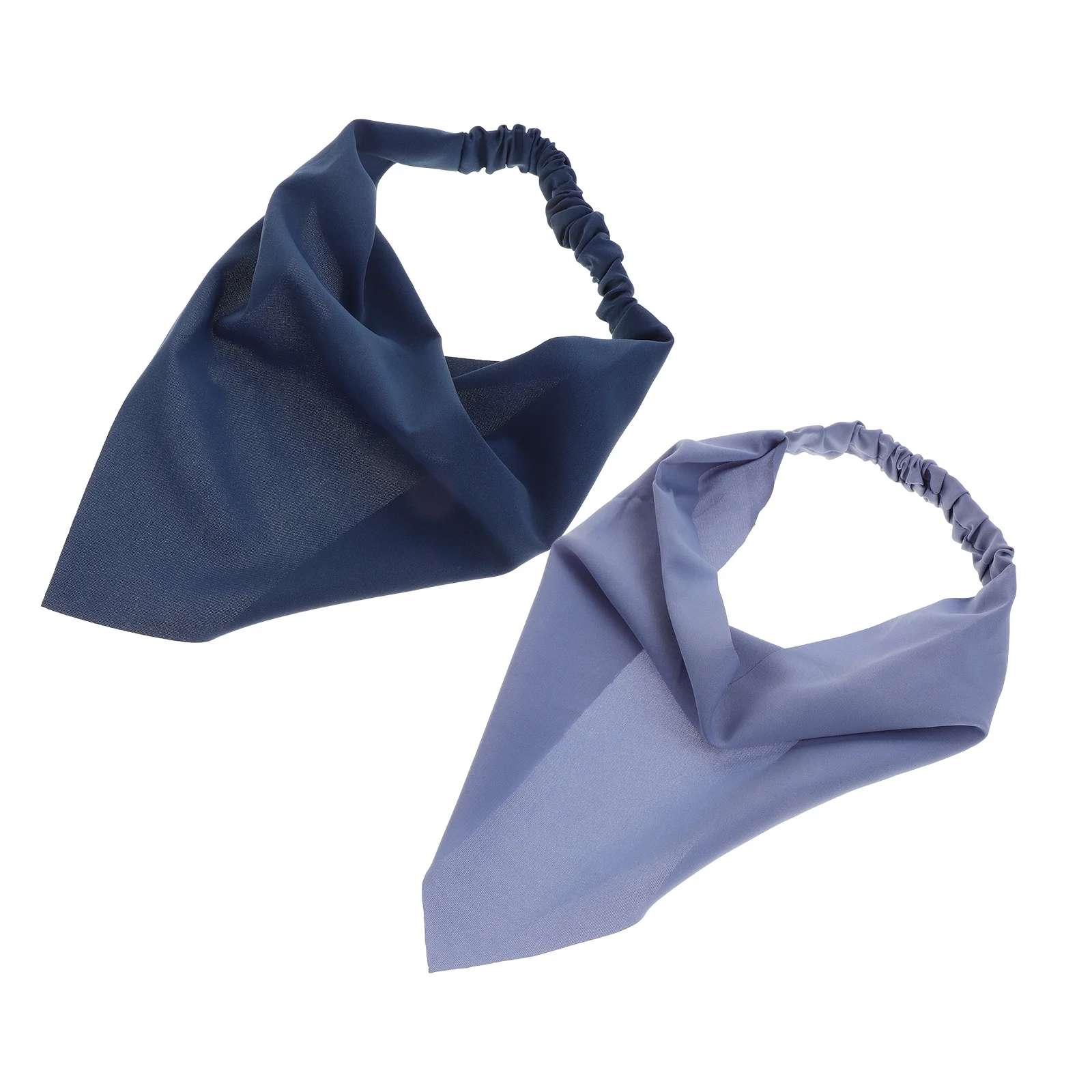 2 قطعة وشاح الرأس مثلث للنساء موضة باندانا عقال لينة خفيفة الوزن وشاح الشعر خمر التفاف الإكسسوارات عصابات النساء