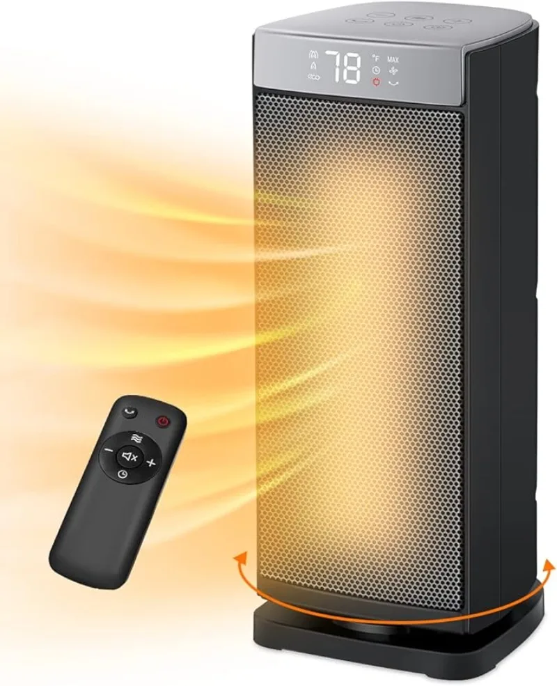 

Space Heater for Indoor Use, 1500W Fast Heating, Electric & Portable Ceramic Heaters with Thermostat