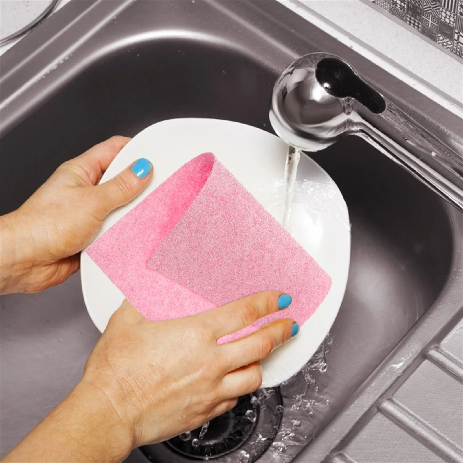 

15Pcs Coconut Shell Dishcloth Set Non-Woven Reusable Kitchen for Washing Dishes Dish Rags Cleaning Supply