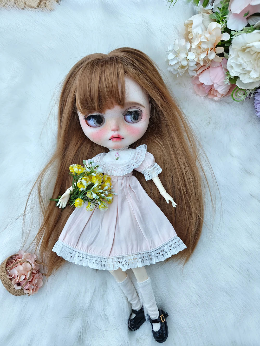 Blythe doll clothes  Vintage  Multiple colors  barbie dress Handmade Dress for Blythe doll Accessories  28-30 cm OB22 OB24 AZONE