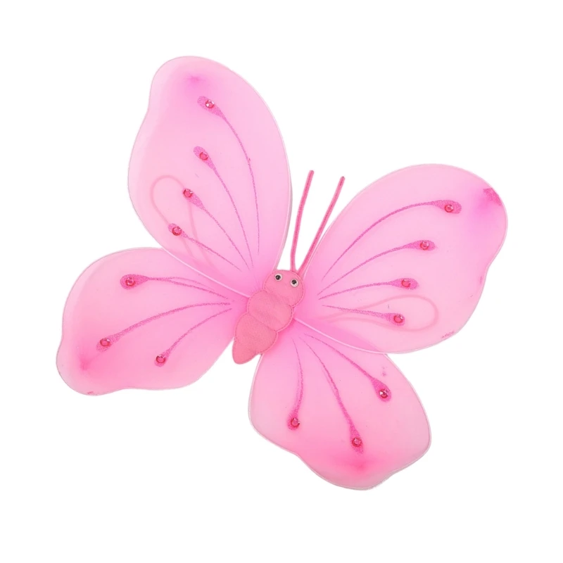 Butterfly Fancy Dress up Outfit for Girl Kid, Halloween Fairies Costume Accessories for Christmas Birthday Carnivals