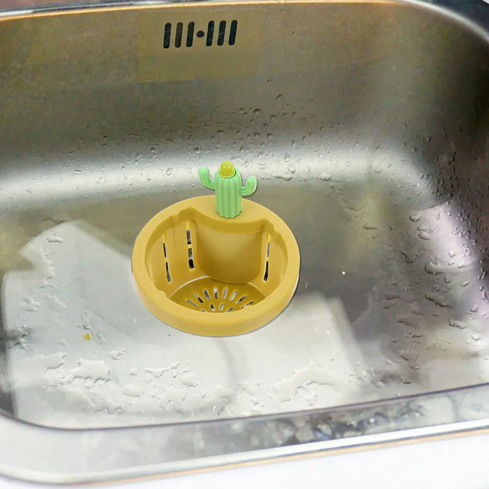 

Сетчатый фильтр-корзина для слива раковины в форме кактуса, для сбора кухонных отходов, для кухонной мойки и хозяйственной раковины