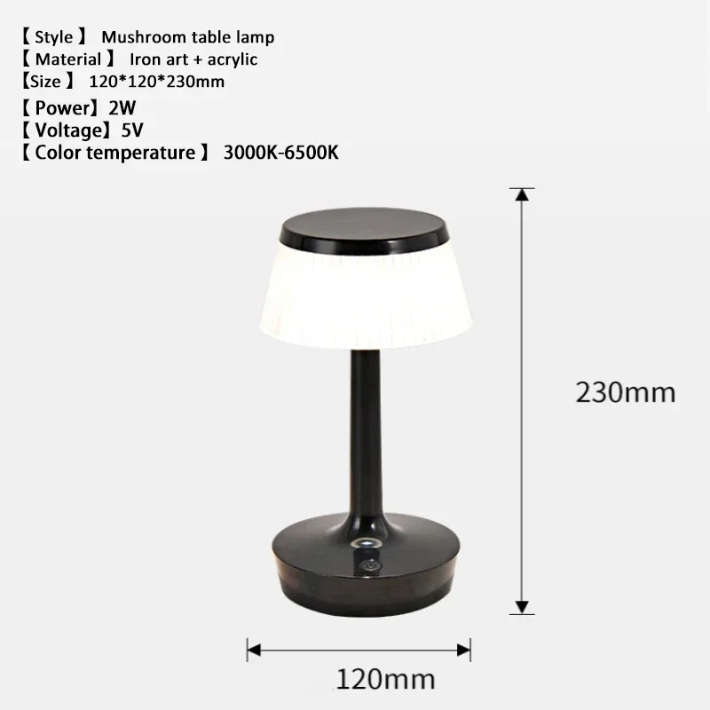 Lampada da tavolo in cristallo decorativo creativo protezione ricaricabile luce notturna camera da letto studio testata Led atmosfera luce di proiezione