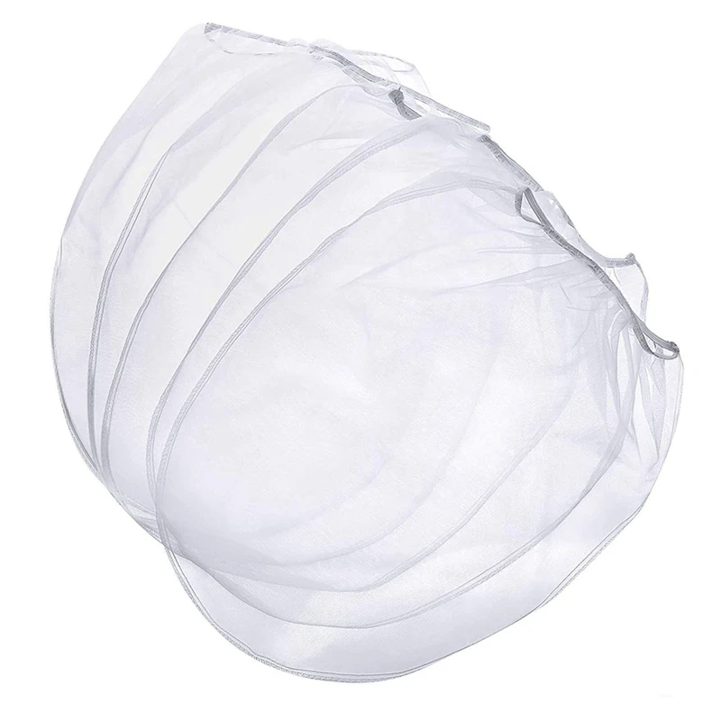 5 Gallon Paint Strainer Bags White Regular Fine Mesh/Elastic Top Bag Strainers For Use With Paint Sprayers