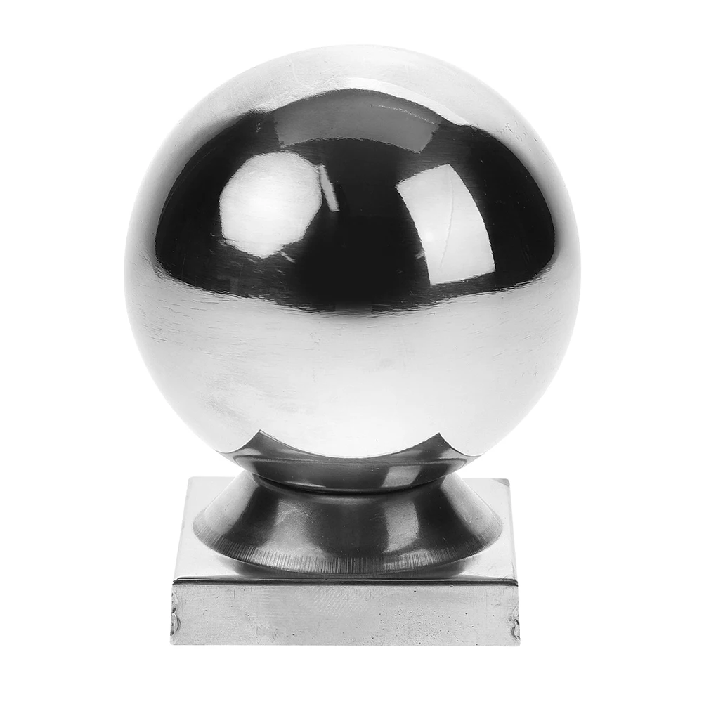 

Stainless Steel Ball 304 Flagpole Parts Square Knob Finial Top Handrail Post Stairway Railing Outdoor Decor Accessories