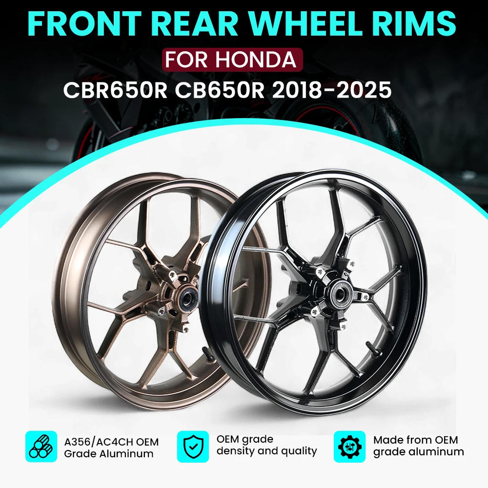 

Передние и задние колеса мотоцикла, диски для HONDA CBR650R CB650R 2018 2019 2020 2021 2022 2023 2024 2025 из алюминиевого сплава
