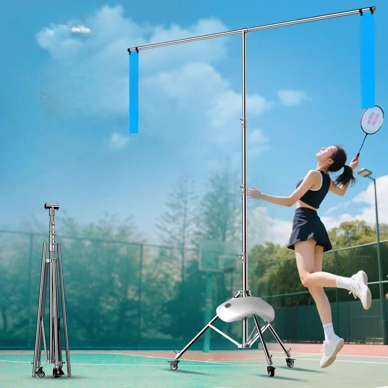 Badminton Swing Training Device Stainless Steel Indoor and Outdoor Single Person Power Strike Teaching