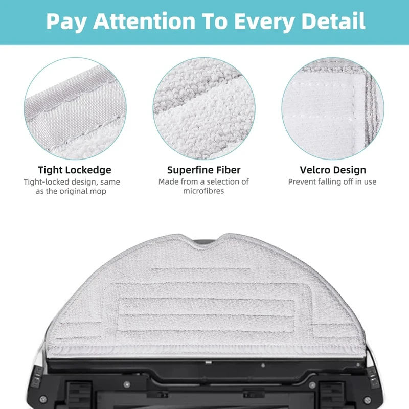 Mop Pads For Roborock S8/ S8+ / S7 / S7+ / S7 Max Ultra / S7 Maxv / S7 Maxv Plus / S7 Maxv Ultra Vacuum Cloth Mop Parts