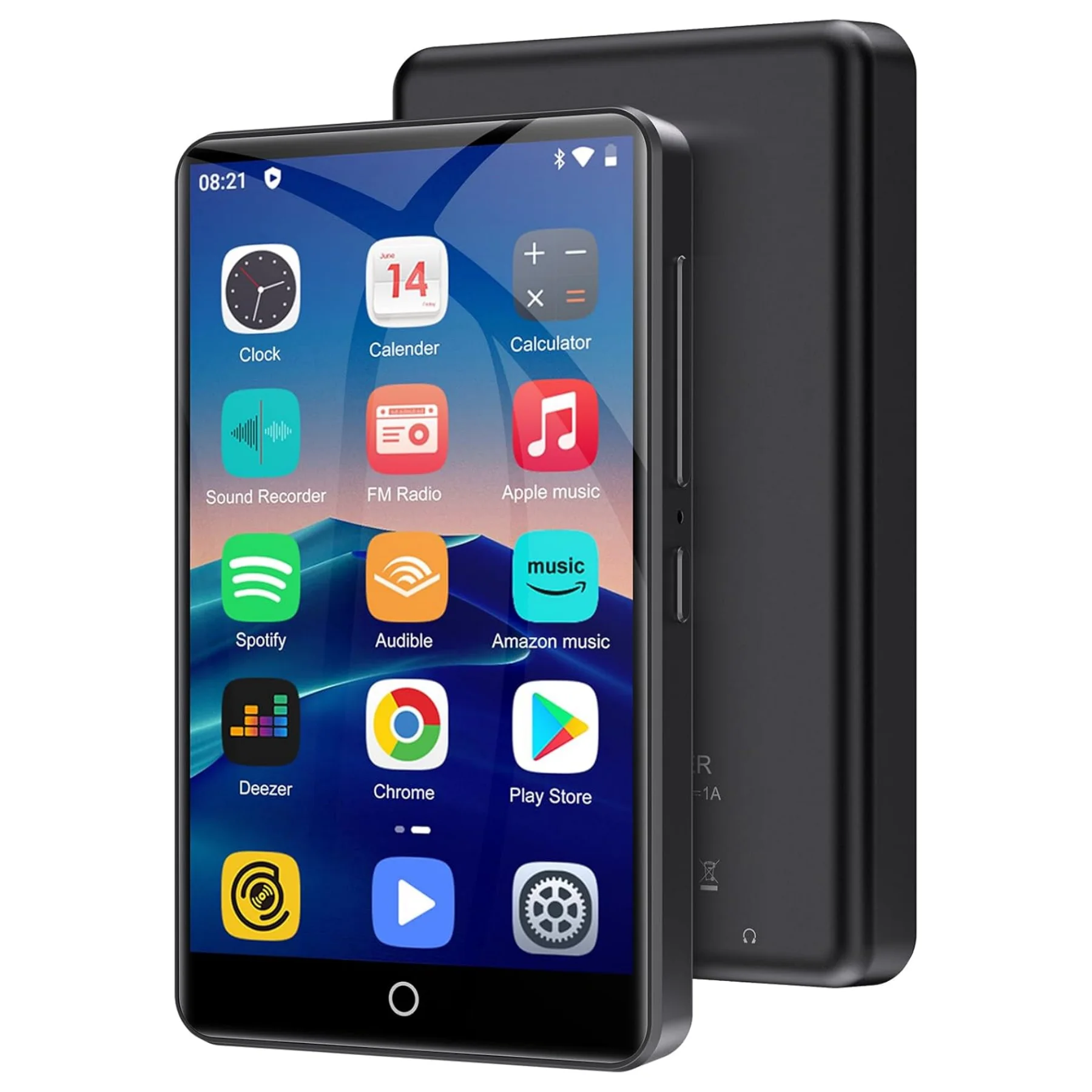 16GB/80GB MP3 Player Android 9.0 with Bluetooth and WiFi, 4.0-inch with speakers, FM radio, eBooks, capacity up to 512GB