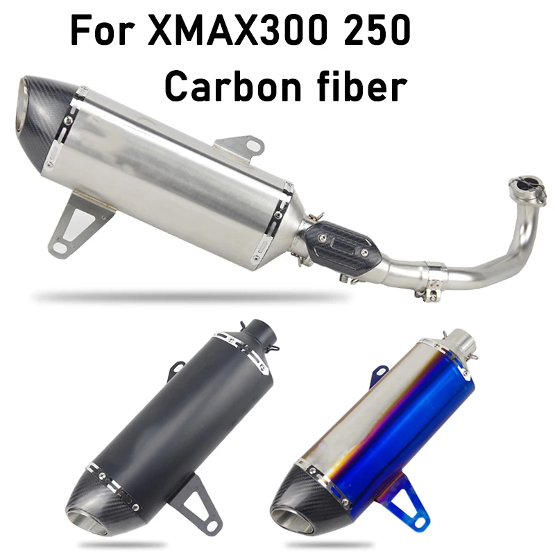 xmax-250-300-motorcycle-exhaust-modified-exhaust-carbon-fiber-muffler-slip-on-for-yamaha-xmax300-xmax-250