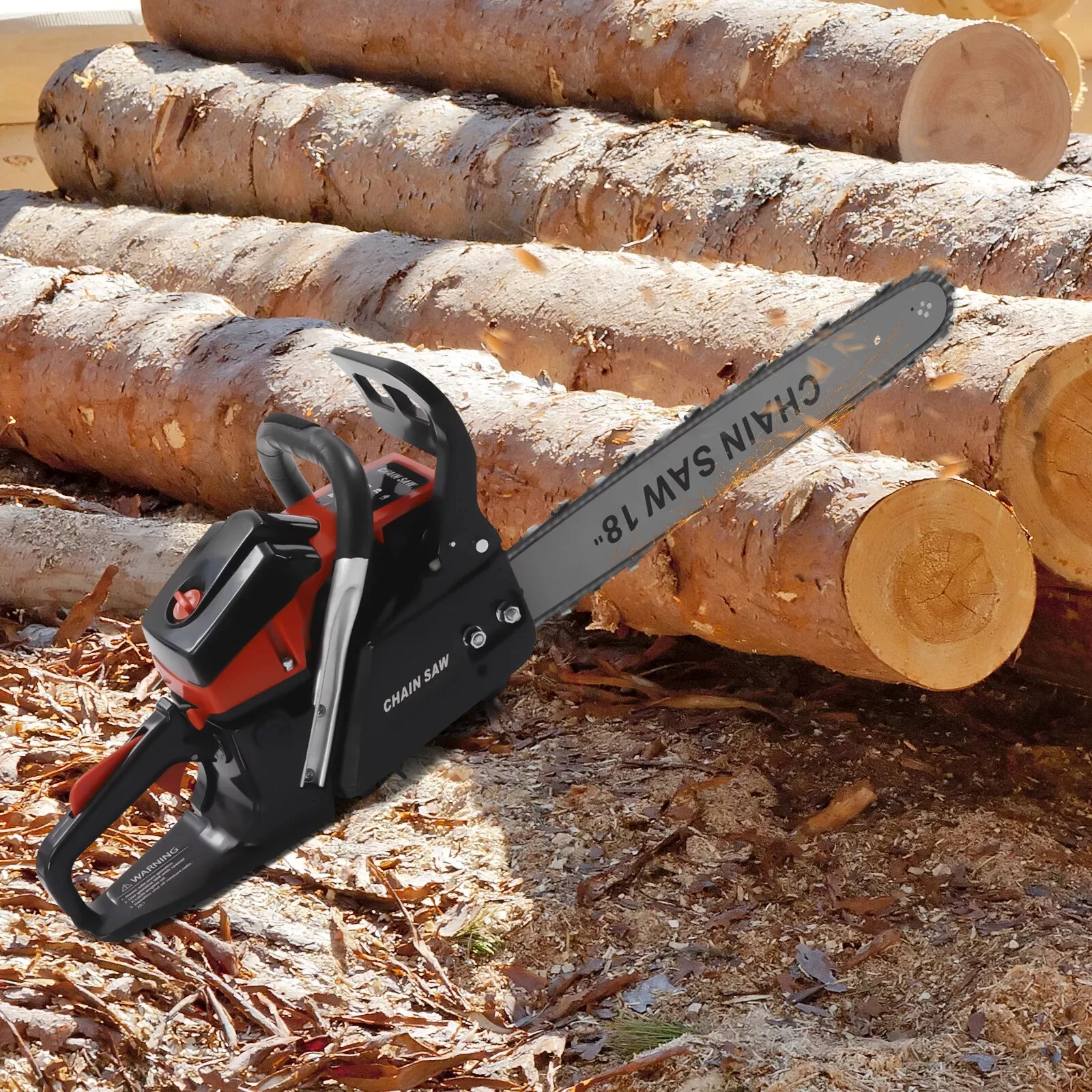 

58cc 2-Stroke 3HP Gas Chainsaw - Gasoline Powered Engine for Wood Cutting