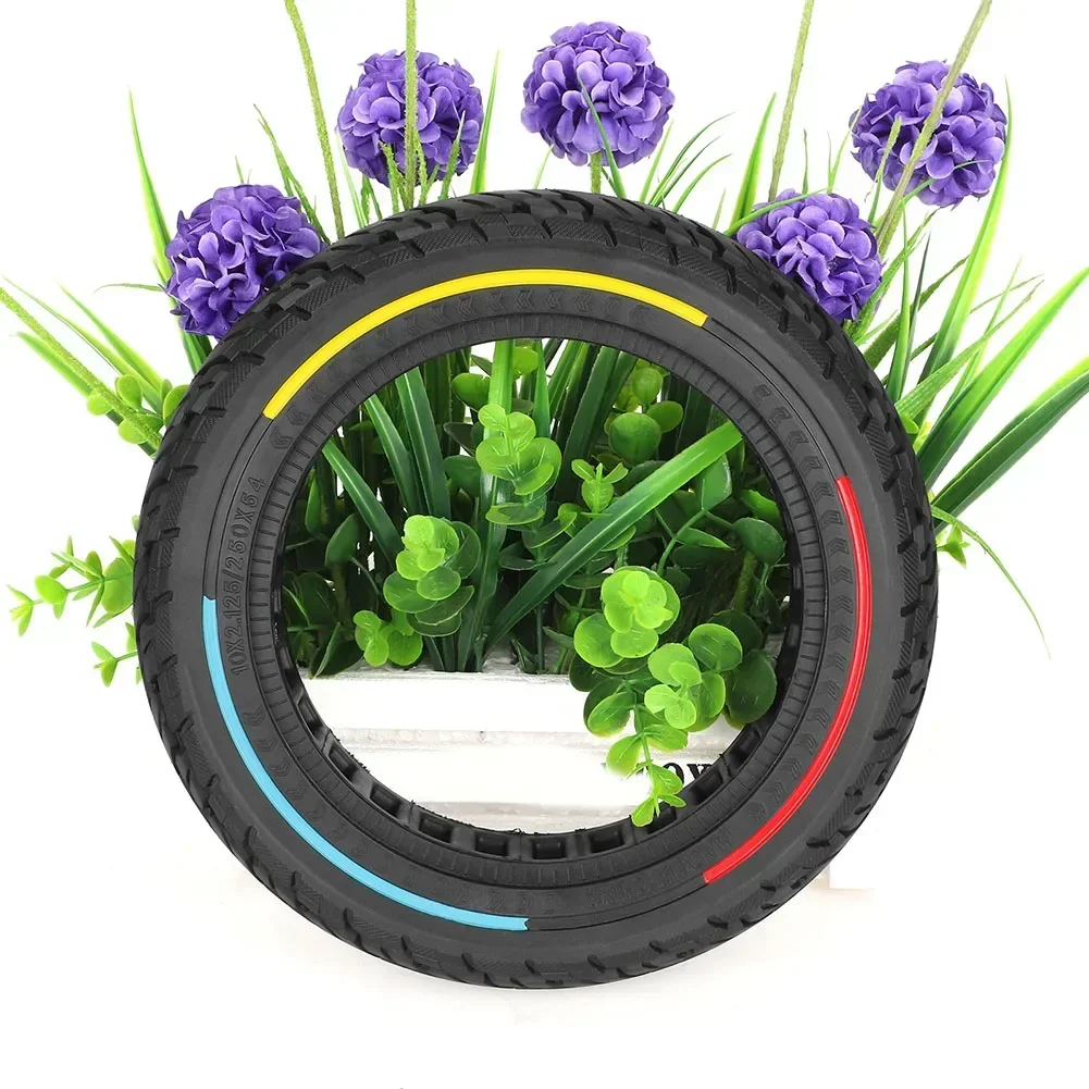 1 Pcs 10 Inch 10x2.125 Solid Tyre Rubber Black For Ninebot F20/F25/F30/F40 Electric Scooter 250*54  Explosion-proof Tire