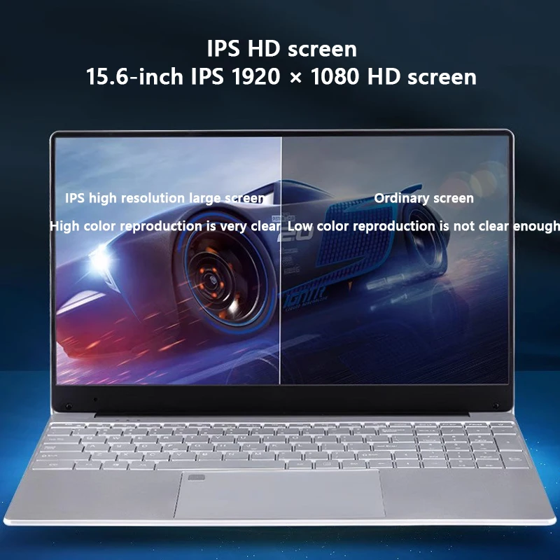 15.6-inch Laptop 16GB RAM 2TB SSD Windows10/11 Gaming Laptop With Fingerprint Backlit BT4.0 Dual WiFi Notebook Portable Computer