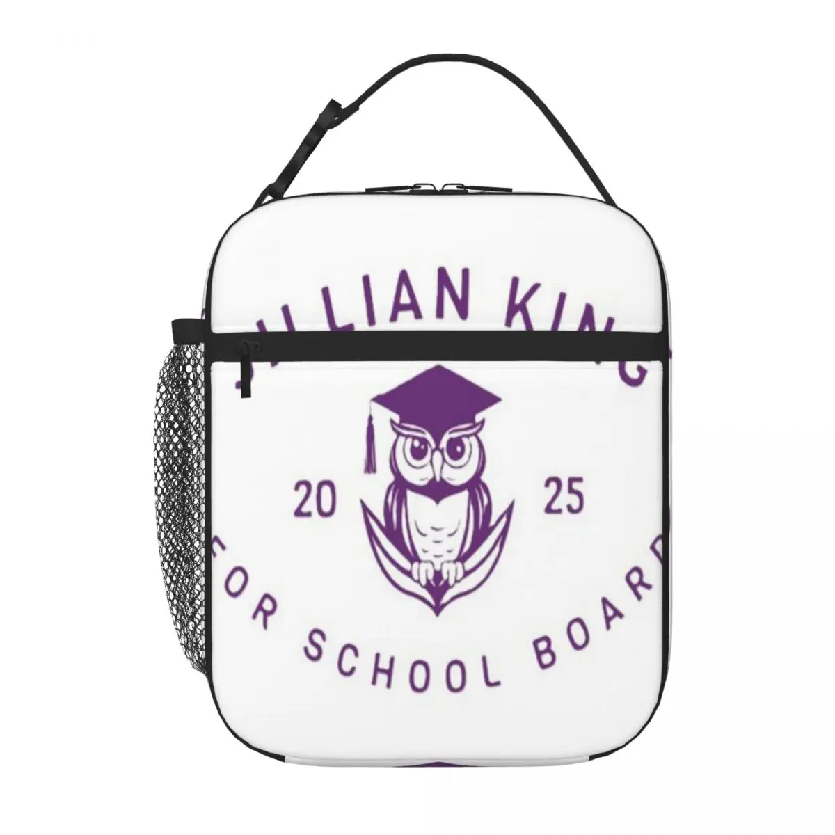 Bestselling Copy Of Jillian King For School Board Oversized Shoulder Lunch Bag Office To-Go Lunch Bag