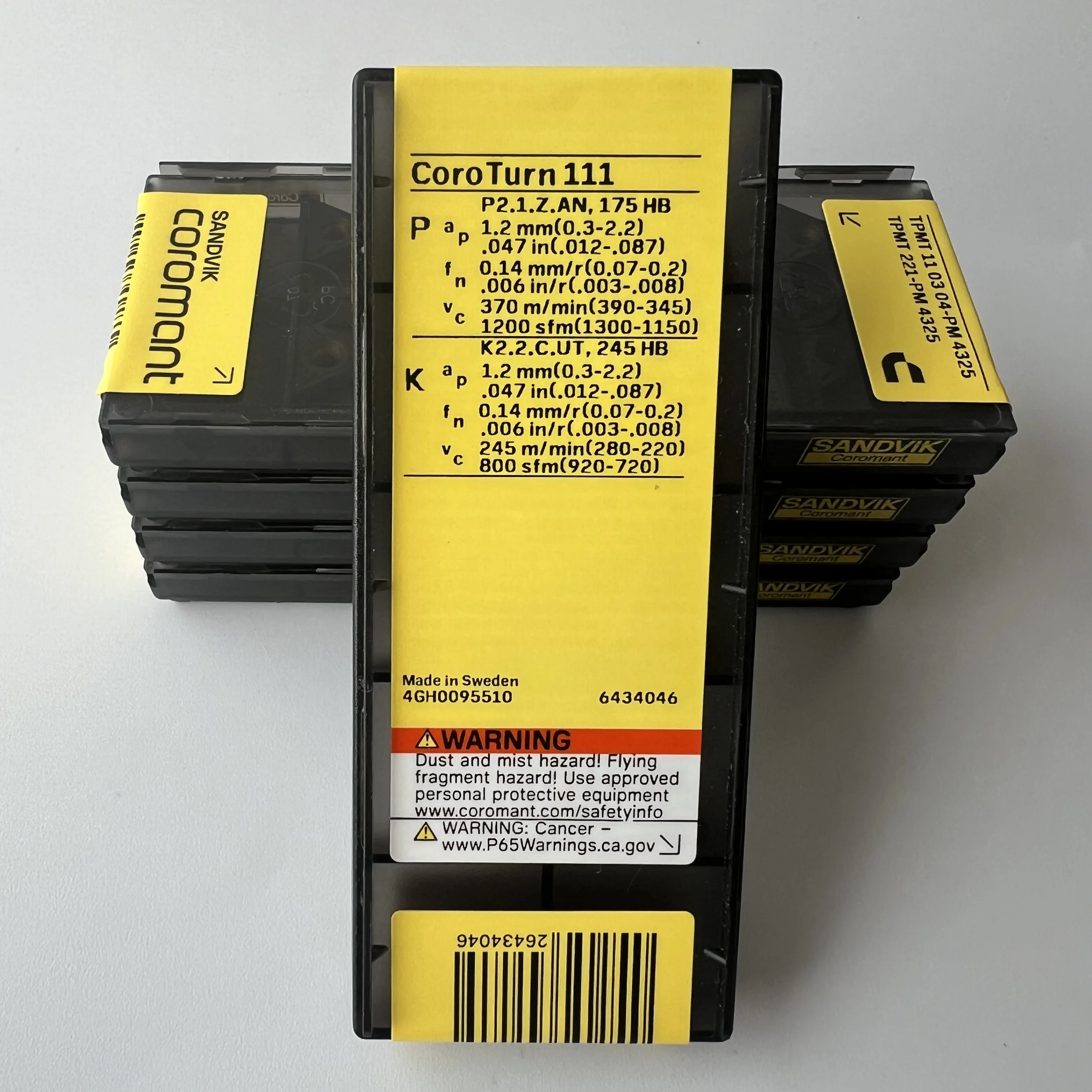 

TPMT110304-PM 4325 / Original Carbide CNC Blade 10 Pcs