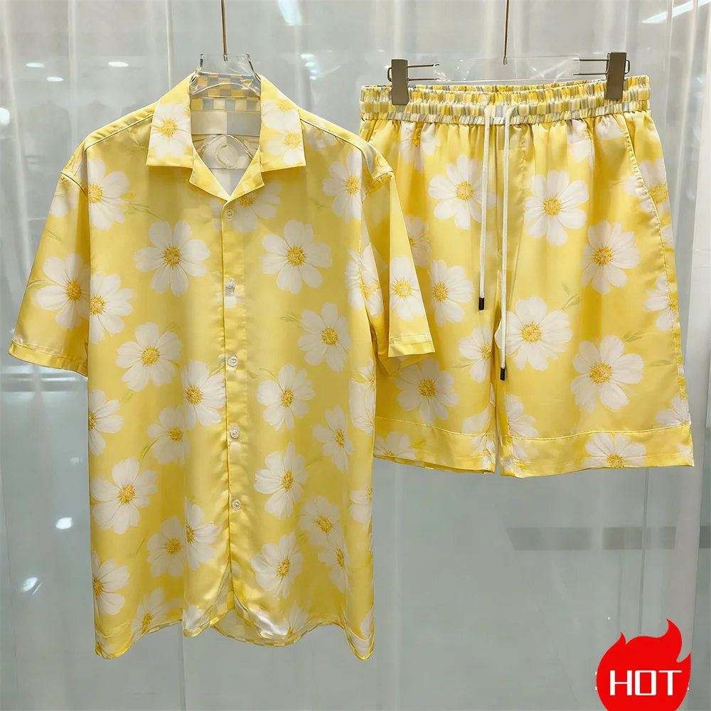 Summer Men's Women's Shirts Set 3D Hawaii shirt Vacation set fashion Two piece shirt leisure shirt set Unisex shirts y2k clothes