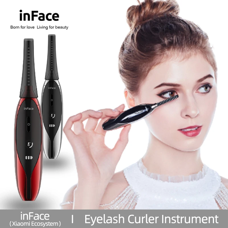 Inface Electric Eyelash Curler Eyelash Firm Lash Comb Heated Eyelash Curler False Eyelashes Long Lasting USB