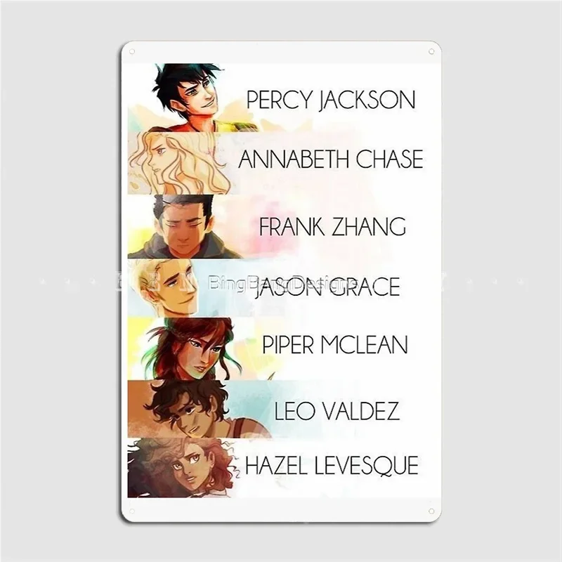 Percy Jackson Metal Plaque Poster Cinema Kitchen Garage Club Customize Wall Plaque Tin Sign Poster