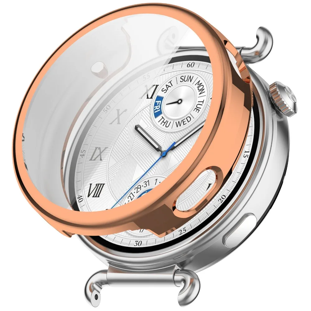 TPU Protective Case Full Protection Anti-scratch Screen Protector Bumper Cover Shell for Huawei Watch GT 6
