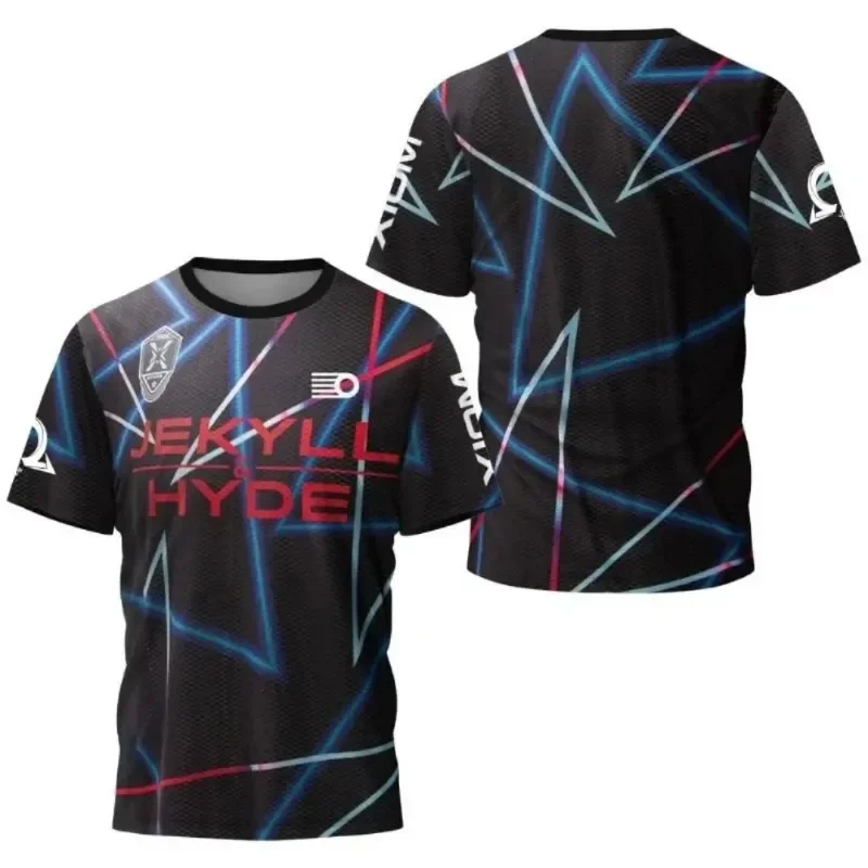 تي شيرت رياضي صيفي جديد لتنس الريشة لعام 2025 بطباعة ثلاثية الأبعاد للرجال والنساء سريع الجفاف وجيد التهوية برقبة دائرية.