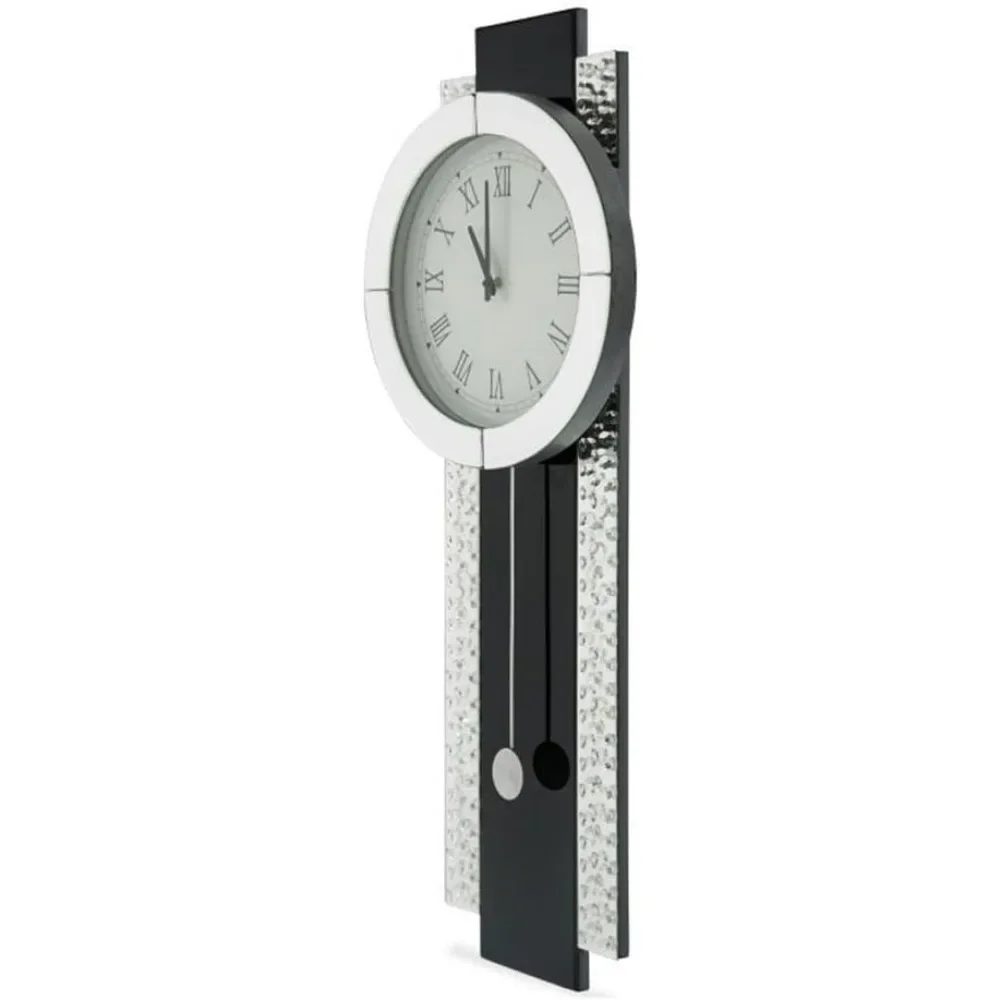 Michael Amini Montreal Mirrored Pendulum Wall Clock