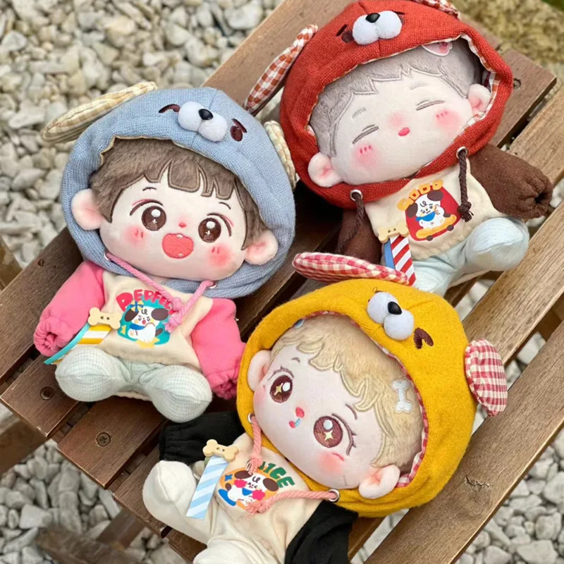 Cambia vestiti per le bambole Felpa con cappuccio Articolo singolo Bambola in cotone da 20 cm Originale senza attributi Set di vestiti per bambini Felpa con cappuccio per tutti i fiammiferi Cartoon Fai da te