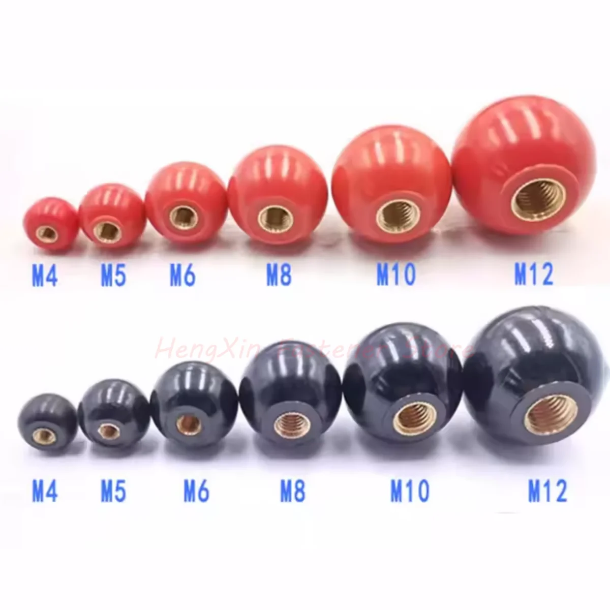 M4 M5 M6 M8 M10 M12 Round Ball Handle Ball Knobs Bakelite Lever Knob Grip Handles Handle Ball Nut Machine Tool Replacement
