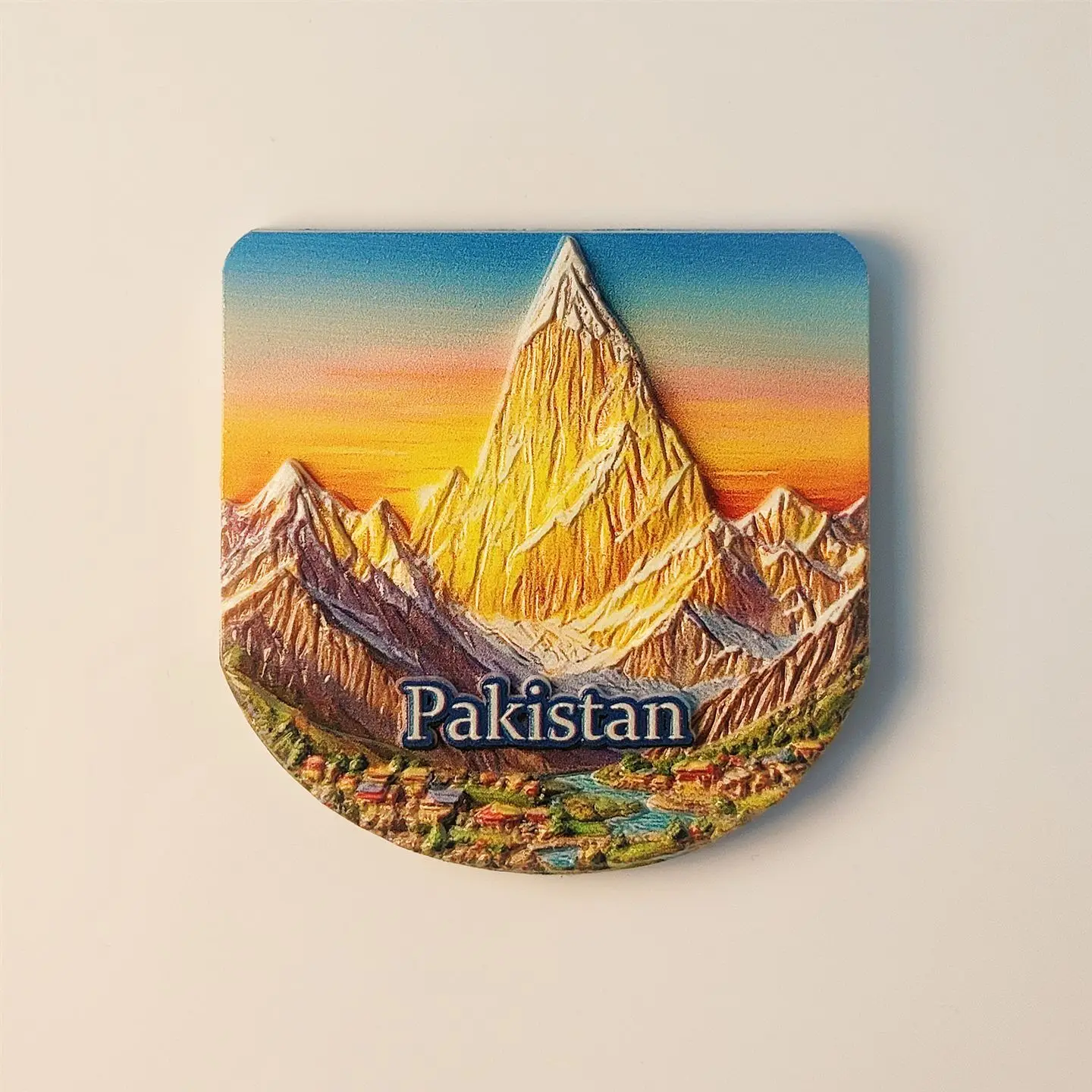 Paquistão ímã de geladeira adesivo decoração para casa resina laila pico karakoram montanhas lembrança presente