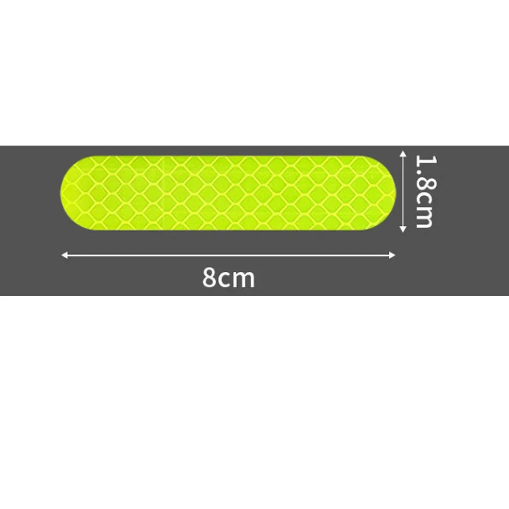 Motorcycl Helmet Safety Warning Reflective Stickers Strip Waterproof High Visibility Reflector Tape For Night Riding Walking Car