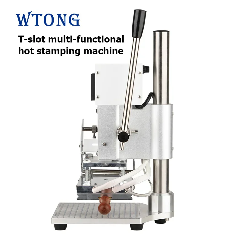 WT-90TSL High Quality Hot Foil Stamp Machine 110V/220V Voltage Leather/Wood Plastic Heat Press for Personalized Customization