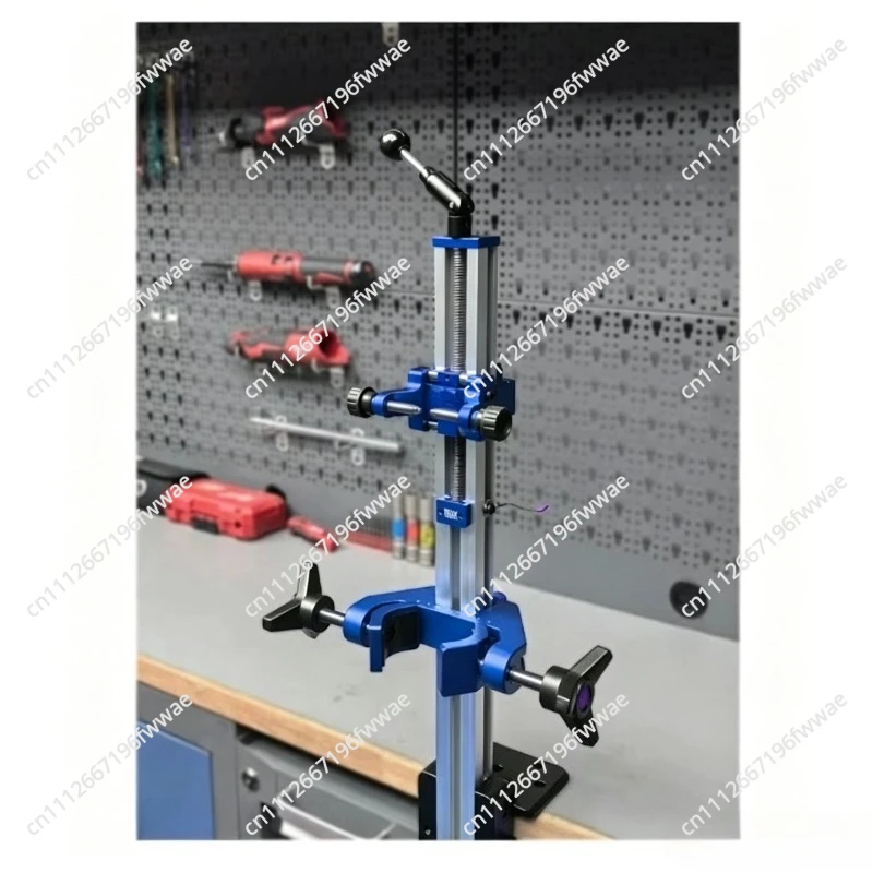 Motorcycle Front Shock Absorber Stand, Universal for Road/Off-road/Scooter, Ruler-equipped Fixed Fixture