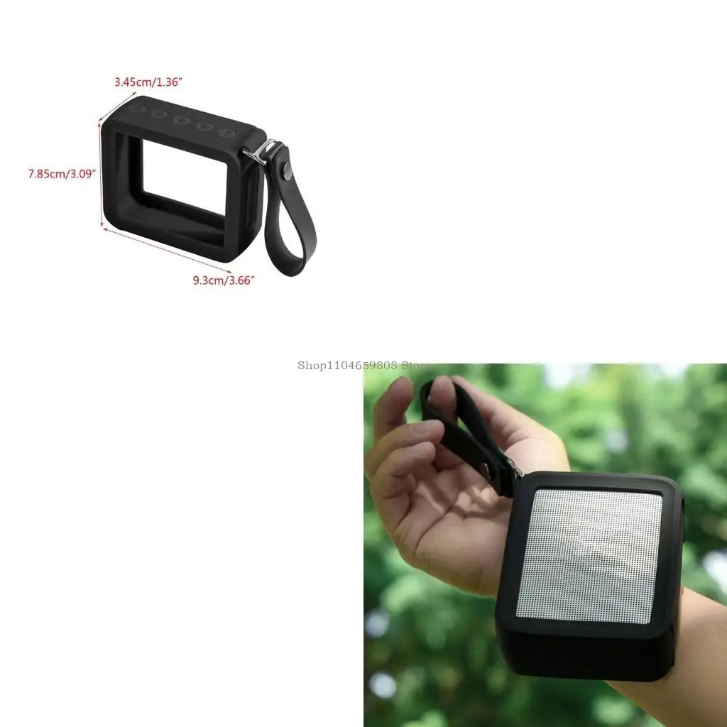 

Sturdy Protective Case Cover with Portable PU Strap for JBL GO 2 Speaker