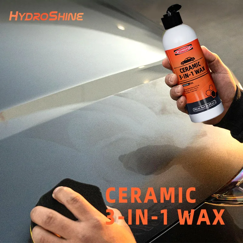 Hydroshine Auto Keramik 3-in-1 Wachsbeschichtung Schutz Keramikpolitur Wasserlos Langlebig Hochglanz Wash Quick Detailer