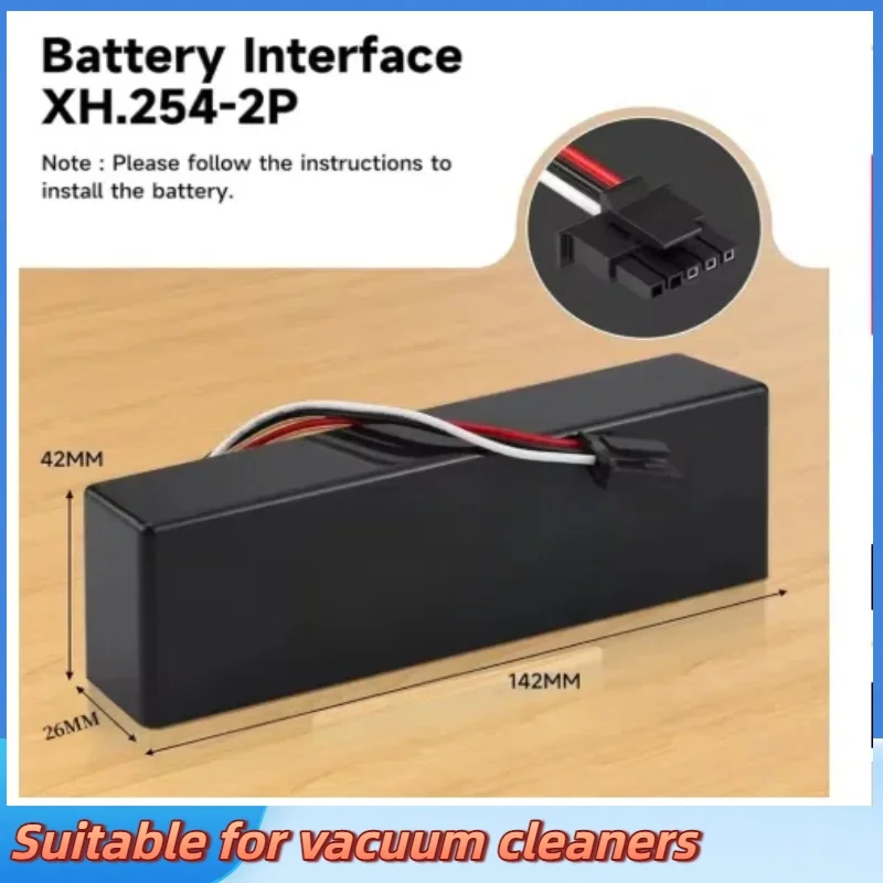 4000mAh 14,4V robotbatterij met hoge capaciteit – vervangend reserveaccessoire, voor Wyze WVCR200S 200S & Xiaomi Mop Pro P Mijia 2S