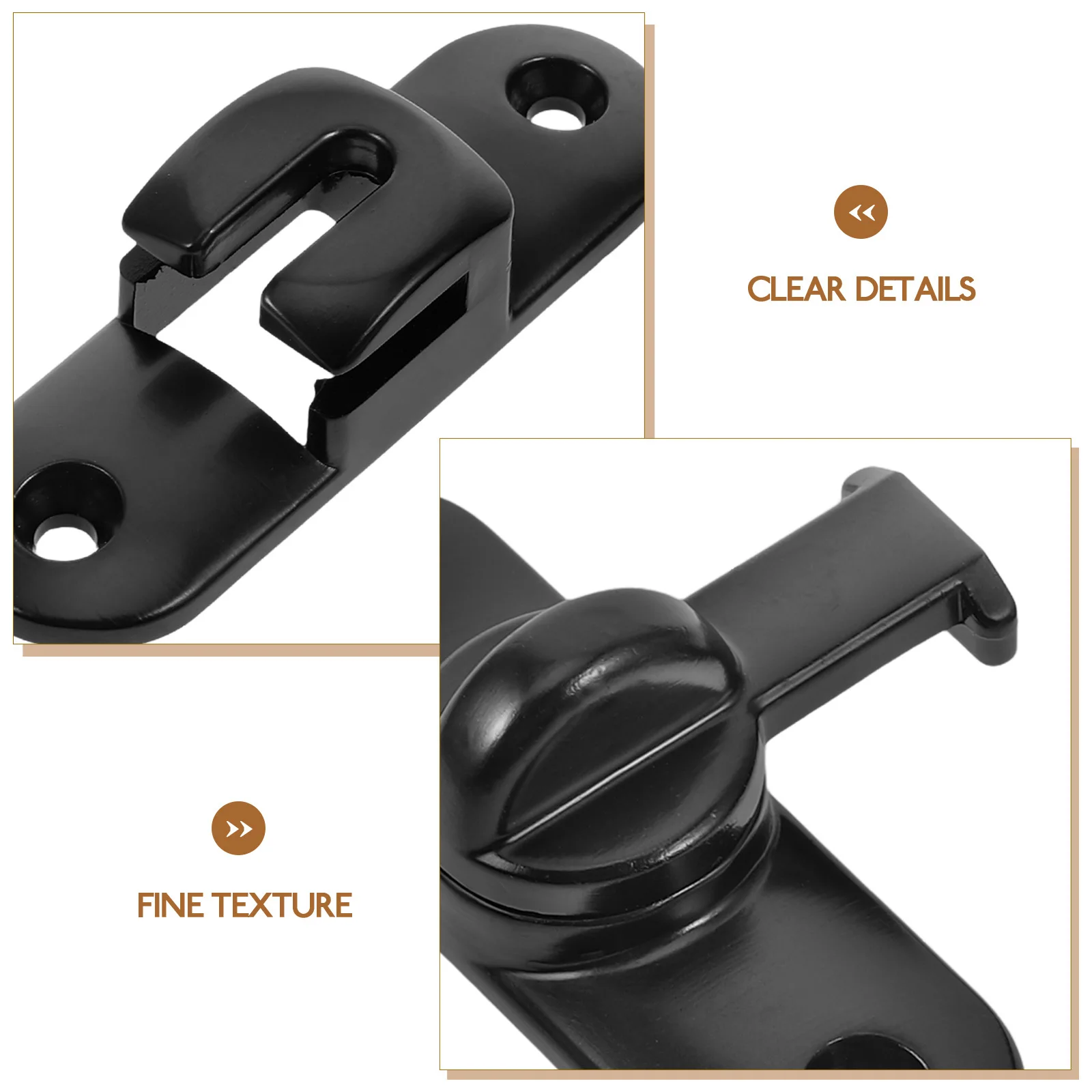 1セット亜鉛合金製スライドドアロックフリップラッチ90度または180度、浴室キャビネットドア、小屋ゲート用ヘビーデューティーセキュリティラッチ