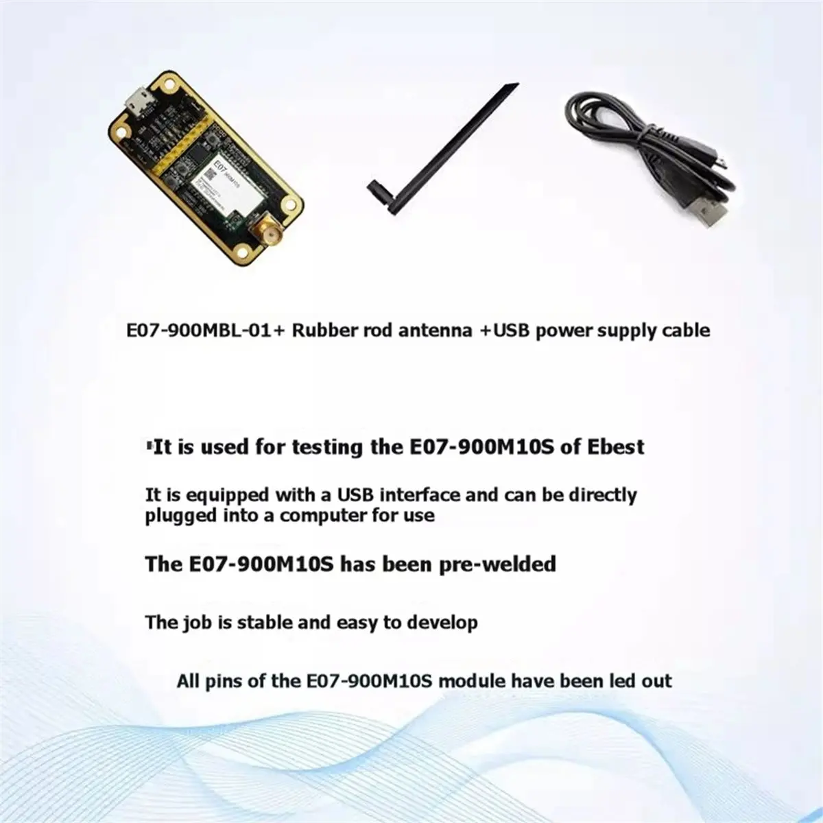 SWXF CC1101 Wireless Module 868Mhz 915Mhz Long Range E07-900MBL-01 SPI Wireless Module for IoT Network Control