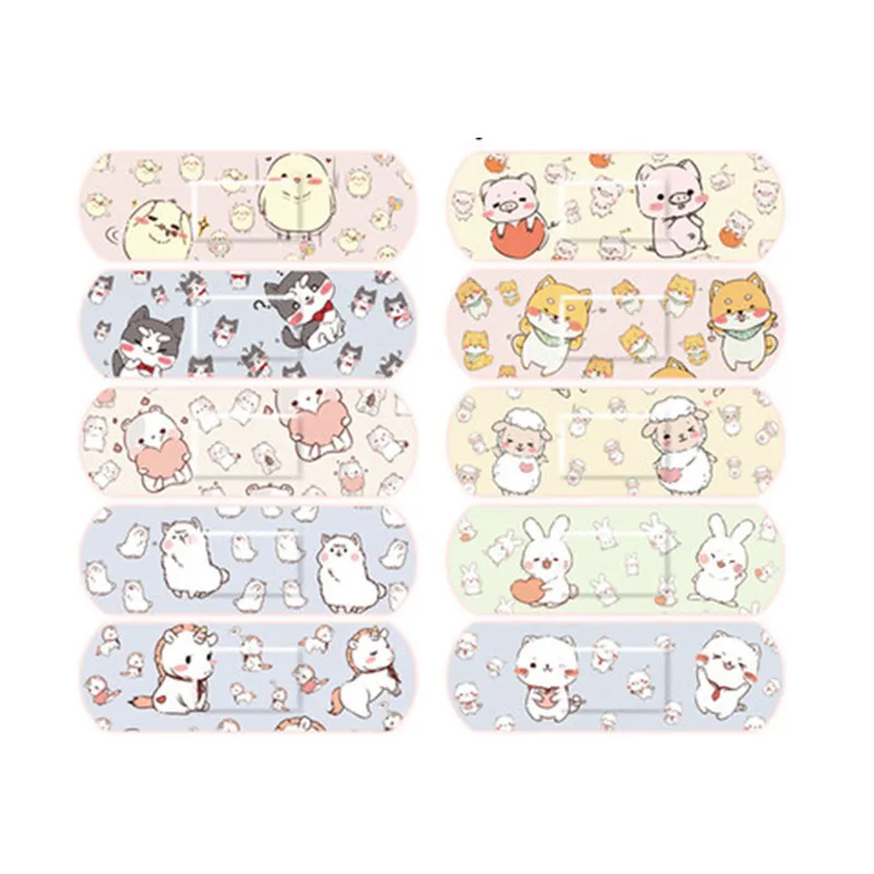 120pcs/set Cartoon Skin Patches Band Aid for First Aid Wound Dressing Plaster Kawaii Adhesive Bandage  Strips