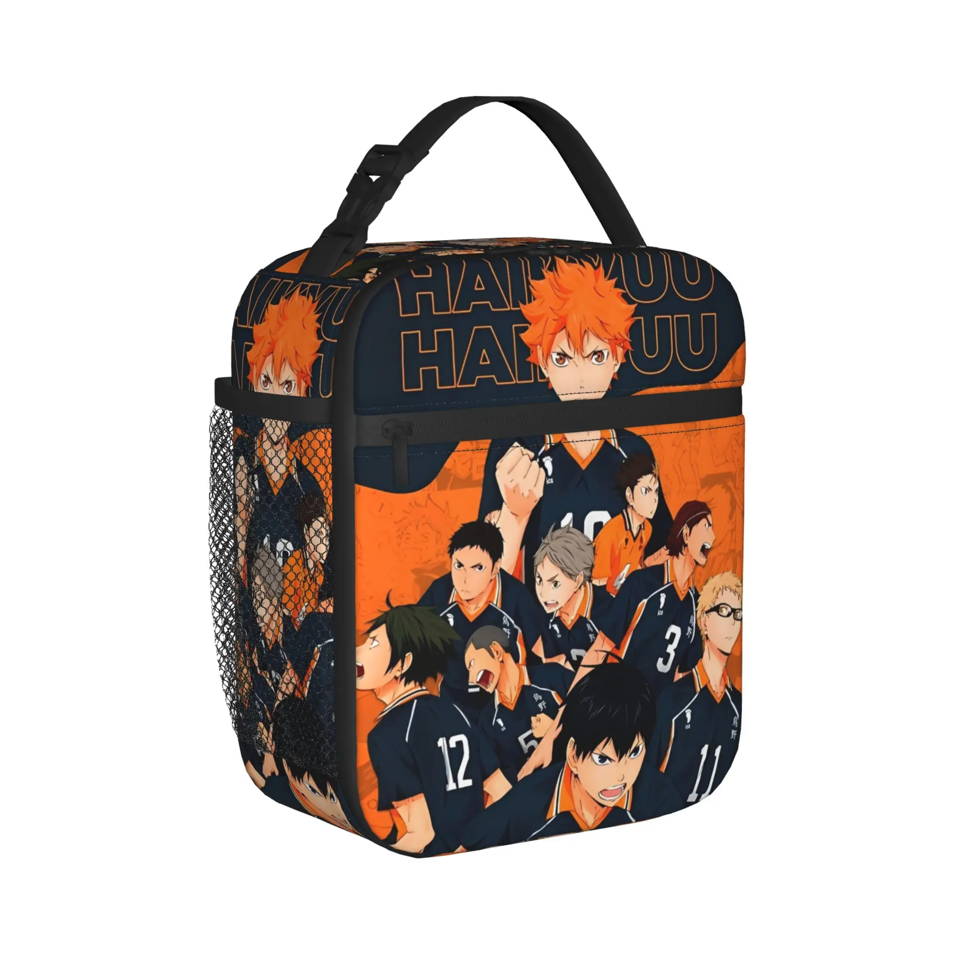 Haikyuu  Insulated Lunch Bags Large Anime Meal Container Thermal Bag Tote Lunch Box Office  Outdoor Food Storage Bags