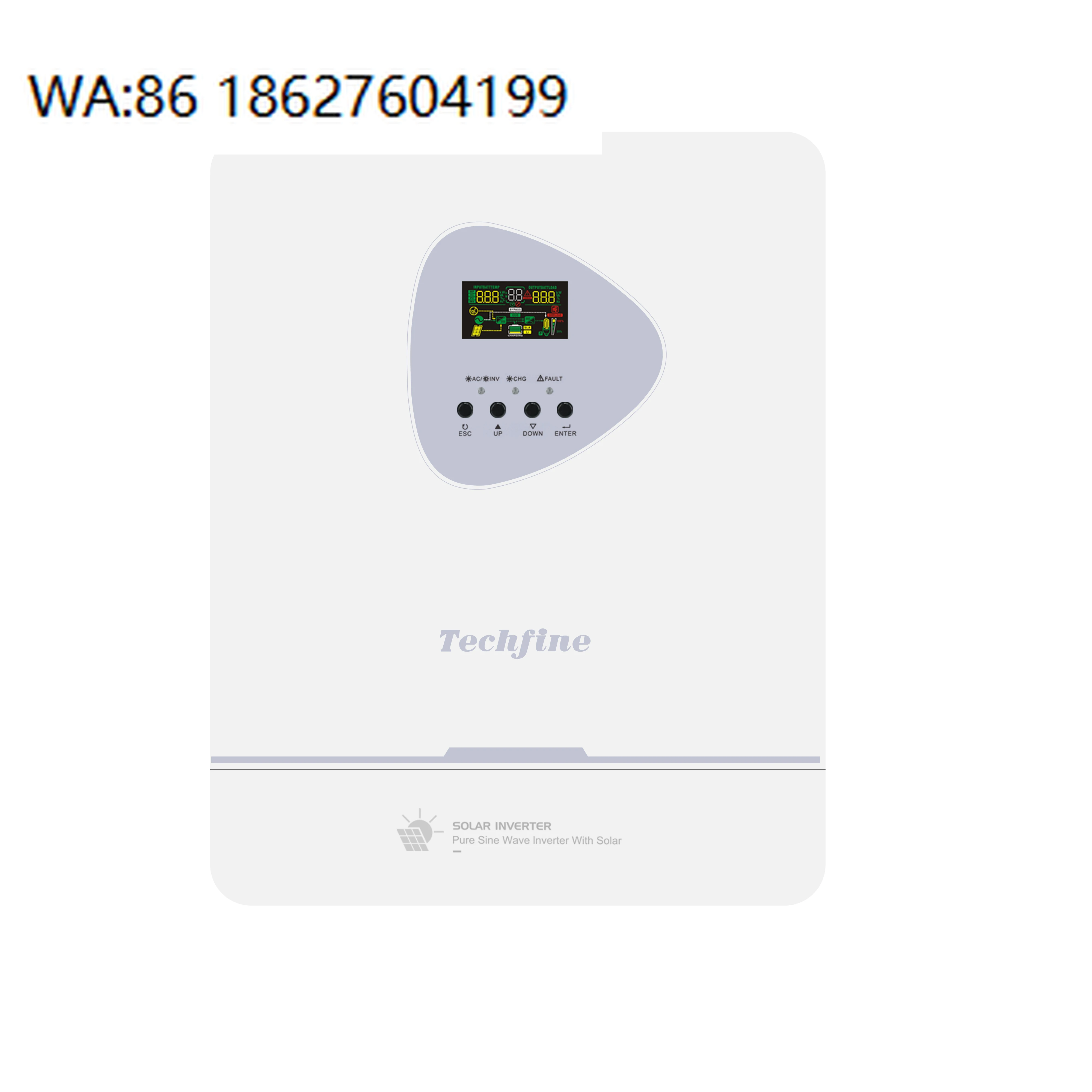 48V 12KW Dual Off Grid Hybrid Solar Inverter 120/240V Output 200A High Efficiency On Off Grid